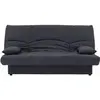 Image de Banquette clic clac 3 places - Tissu gris anthracite - 190 x 92 cm