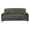 Image de Canapé clic clac 3 places - Taupe - Matelas 17 cm - L223 x P96 x H 103 cm - MEGAN