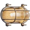 Image de Applique murale HELFORD Brass Nickel, H.12.5 - IP64 - E27 / Extérieur