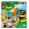 Image de LEGO DUPLO 10931 Le camion et la pelleteuse