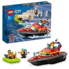 Image de Lego®city 60373 - Le Bateau De Sauvetage Des Pompiers
