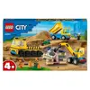 Image de LEGO City 60391 Les camions de chantier et la grue à boule de démolition