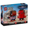 Image de LEGO BrickHeadz 40668 Marvel Figurines de Captain America et Hulk rouge