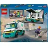 Image de Jeux de construction l ambulance de secours Lego City Blanc 26,2x19,1x6,1 cm A2501690