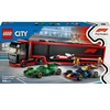 Image de LEGO City 60445 Camion de F1 avec voitures de F1 RB20 et AMR24