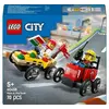 Image de LEGO City 60458 Pack de bolides de course : camion de pizza contre camion de pompiers