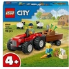 Image de LEGO City 60461 Tracteur agricole rouge avec remorque et moutons