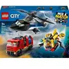 Image de Jeux de construction Lego Helico Camion Ssmarin City Multicolore 26,2x9,4x38,2 cm A2502101