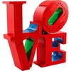 Image de Jeux de construction love r.indiana art Lego Rouge 38,2x11,8x26,2 cm A2502071