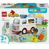 Image de Jeux de construction l'ambulance + chauffeur duplo Lego Blanc 26,2x19,1x9,1 cm A2501670