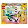 Image de LEGO Creator 31169 La machine à écrire avec des fleurs