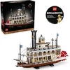 Image de Jeu de construction LEGO Ideas Bateau à Vapeur du Mississippi 21356 4090 pièces Marron Multicolore