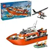 Image de Lego®city 60504 - Le Bateau De Sauvetage Et L'helicoptere Des Garde-cotes