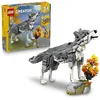 Image de LEGO Creator 3-en-1 Les Animaux de la Forêt : Le Loup Gris - Jouet - Figurine d'animal se Transformant en Faucon ou Raton Laveur - Décoration DIY - Cadeau d'anniversaire Fille ou Garçon 8 Ans 31393 en occasion ou reconditionné