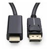 Image de MicroConnect - Câble adaptateur - DisplayPort mâle verrouillé pour HDMI mâle - 50 cm - double blindage - noir - support 1080 p 60 Hz