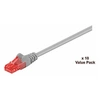 Image de MicroConnect Value Pack - Cordon de raccordement - RJ-45 (M) pour RJ-45 (M) - 7 m - UTP - CAT 6 - démarré, bloqué - gris (pack de 10)