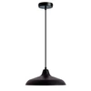 Image de Dyberglarsen Futura Plafonnier Suspension Dôme Noir, Blanc 30cm