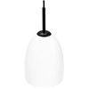 Image de Dyberglarsen Jazz Opale, Plafonnier Dôme Noir 18cm