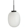 Image de Dyberglarsen DL39 Plafonnier Suspendu Globe Opale Avec Suspension Noire 39cm