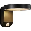 Image de Applique murale RICA Round Solar Matière plastique Noir, H.12 - IP44 - SolarLed / Extérieur