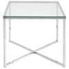 Image de Abc home table d'appoint chromée de style scandinave argent