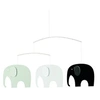 Image de Mobiles Elephant party noir/blanc/gris