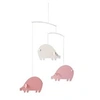 Image de Mobile 3 cochons contents roses