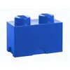 Image de pierre de rangement 2 plots 25 x 18 cm polypropylène bleu