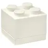 Image de mini pierre de rangement 4 plots 4,6 x 4,3 cm polypropylène blanc