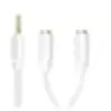 Image de i-Media - Répartiteur audio - mini-phone stereo 3.5 mm femelle pour mini-phone stereo 3.5 mm mâle - 20 cm - blanc