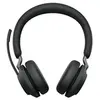 Image de Micro-casque supra-auriculaire Evolve2 65 MS téléphone Bluetooth Stereo noir volume réglable, Affichage de la charge de la batterie, Mise en sourdine