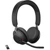 Image de Jabra Evolve2 65 Casque PC Sans Fil - Casque Audio Certifié UC avec Annulation du Bruit et Batterie Longue Durée - Adaptateur Bluetooth USB-A - Noir en occasion ou reconditionné