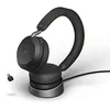 Image de Jabra Evolve2 75 Wireless PC Headset with Charging Dock and 8-Mic Technology - Dual Foam Stereo Headphones with Advanced Active Noise Cancellation, USB-C Bluetooth Adapter and MS Compatibility - Black en occasion ou reconditionné