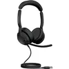 Image de Jabra Evolve2 50 Micro-casque filaire stéréo - Technologie Jabra Air Comfort, microphones à réduction de bruit et ANC - Certifié MS Teams, fonctionne avec toutes les autres plateformes - Noir en occasion ou reconditionné