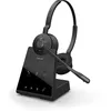 Image de Jabra Engage 65 SE Casque stéréo sans Fil Appels Professionnels, DECT Sécurité, Batterie 13 Heures, Confort, avec Base, câble USB-C, compatibilité avec Les Applications de réunion en occasion ou reconditionné