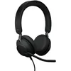 Image de Jabra Evolve2 40 SE (2025) Casque Filaire avec Micro, USB-C/A, MS Teams | Avec réduction du bruit, Busylight intégré, Coussinets mousse mémoire, Haut-parleurs 40 mm, Plug-and-play en occasion ou reconditionné