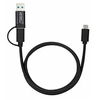 Image de MicroConnect - Câble USB - USB type A, 24 pin USB-C (M) pour 24 pin USB-C (M) - USB 3.2 Gen 1 - 1 m - charge et synchronisation - noir