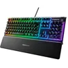 Image de SteelSeries Apex 3 - Clavier de Gaming - Illumination RVB sur 10 Zones - Repose-Mains Magnétique Premium - Agencement Français AZERTY en occasion ou reconditionné