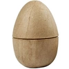 Image de décoration Oeuf en papier mâché 12 cm marron chacun