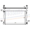 Image de Radiateur, Refroidissement Du Moteur 60234a Nissens Nissens 60234a Audi