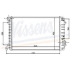 Image de Radiateur, Refroidissement Du Moteur 60241 Nissens Nissens 60241 Audi