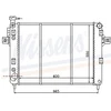 Image de Radiateur, Refroidissement Du Moteur 61009 Nissens Nissens 61009 Jeep