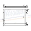 Image de Radiateur, Refroidissement Du Moteur 61014a Nissens Nissens 61014a Chrysler;Dodge;Lancia