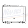 Image de Radiateur, Refroidissement Du Moteur 61640 Nissens Nissens 61640 Daewoo;Ssangyong