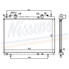 Image de Radiateur, Refroidissement Du Moteur 61672a Nissens Nissens 61672a Fiat