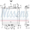 Image de Radiateur, Refroidissement Du Moteur 61748 Nissens Nissens 61748 Daihatsu
