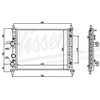 Image de Radiateur, Refroidissement Du Moteur 617848 Nissens Nissens 617848 Fiat