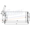 Image de Radiateur, Refroidissement Du Moteur 61893 Nissens Nissens 61893 Lancia