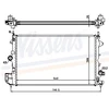 Image de Radiateur, Refroidissement Du Moteur 61914a Nissens Nissens 61914a Cadillac;Fiat;Opel;Saab;Vauxhall