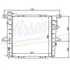 Image de Radiateur, Refroidissement Du Moteur 62060 Nissens Nissens 62060 Ford Usa